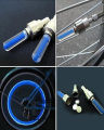 2 Pcs Cycle Bike Glow In The Dark Car Tyre Valve Cap Motion Running Sensor Activated Wheel Spokes Neon LED Light. 