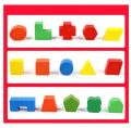 Fifteen Hole Shape Intelligence Box wooden toy for kids shapes and colors KS. 