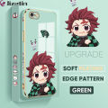 Jizetin (Free Lanyard) for iPhone 6 / 6S Case Lovely Tanjiro Luxury 6D Plating Soft Casing Silicone Ultra Thin Phone Cover. 