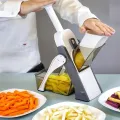 Multifunctional Vegetable Cutter Adjustable Grater Shredding Artifact Kitchen Slicing Mandolin Slicer Safe Vegetable Slicer All Food Chopper Vegetable Cutter Adjustable Dash Safe Mandoline Slicer 5 in 1 Vegetable Cutter. 