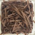 DARK BROWN / Shredded Paper Grass Color Filler Crinkle Cut Paper Shred Gift Basket Filler. 
