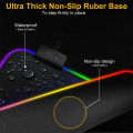 Imported RGB Gaming Mouse Pad with 14 RGB Spectrum Mode Large Extended soft led mousepad For Pro Gamers PC laptop Gaming Mousepad. 