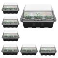 Lids 12 Cells Seed Starter Tray Plastic Seed Propagator Tray Set. 