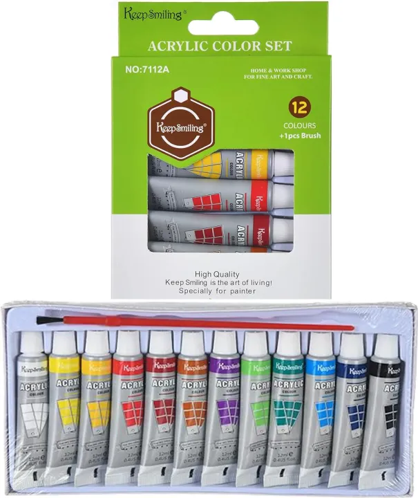 Openness%20-%20Pack%20of%2012%20Acrylic%20Paints/Colors%20-%206ml%20Each%20Tube%20-Keep%20Smiling%20-%20Image%202