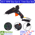 GG-5 Hot Melt Glue Gun and 11mm Glue Stick 100w 220v Glue Gun DIY Home Tool for Art and Crafts by Electrica. 