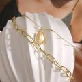 Zovoli Punk Multilayered Gold Chain Choker Necklace For Women Irregular Round Pendant Necklace Trend Jewelry. 