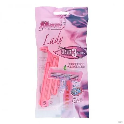 Original MAX Lady Razor 5 piece Bikini Razor Woman Razor Shaver Safety ...