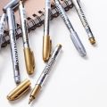 Baoke Metallic Marker Pen (1.5mm) Permanent Metallic Pen - Ceramic Marker - Craftwork Pen - Craft pen - Art Supplies - for DIY - Glass - Paper - Wood - Fabric - Plastic - photo album - greeting card - Art pen. 