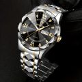 BINBOND Men's Waterproof Luminous Dual Calendar Watch, Trendy Quartz Watch. 