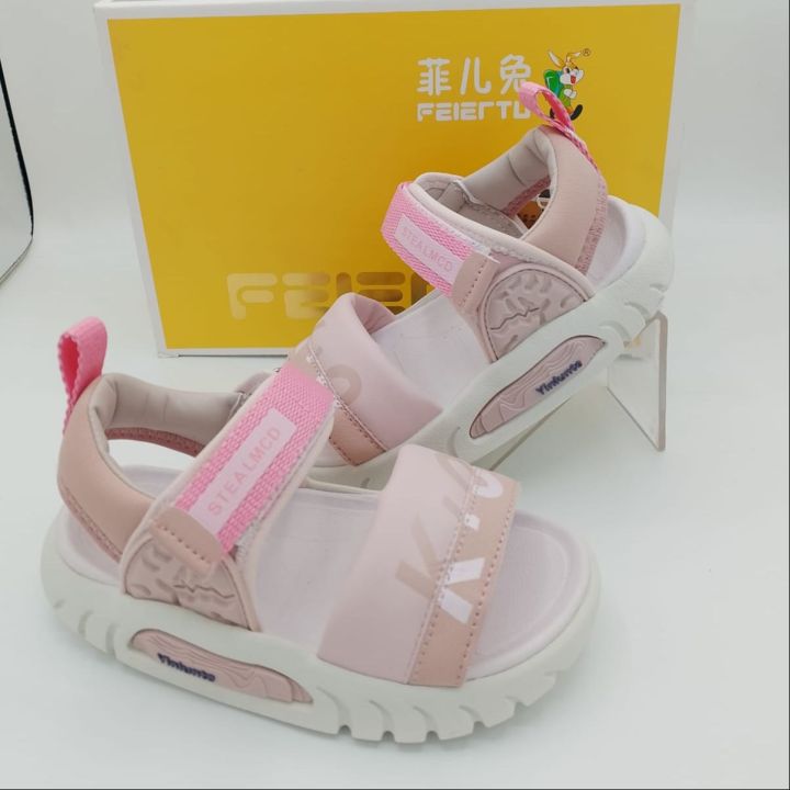 Kids Sport Sandals Adjustable Soft Sole Summer Shoes Pink