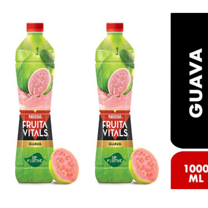 2x NESTLE FRUITA VITALS GUAVA Juice 1000ml