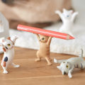 Animation Cat Model Mini Funny Cartoon Cat Statue Ornament Adorable Dancing Cat Figure Decoration Southeast Asian Buyers' Favorite. 