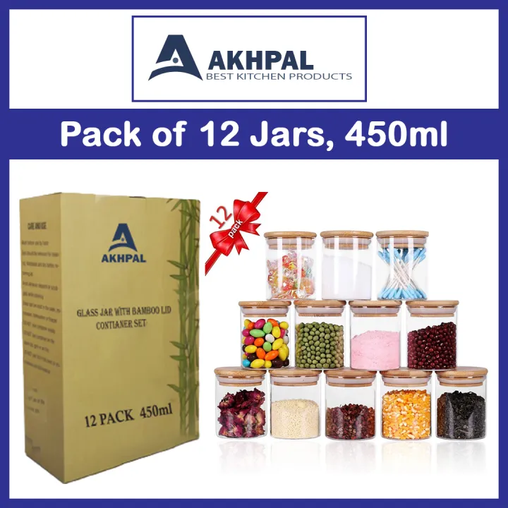 AKHPAL%20Glass%20Jars%20Set,Upgrade%20Spice%20Jars%20with%20Wood%20Airtight%20Lids%20and%20Labels,%20450ml,%2012%20Piece%20Small%20Food%20Storage%20Containers%20for%20Home%20Kitchen,%20Tea,%20Herbs,%20Sugar,%20Salt,%20Coffee,%20Flour,%20Herbs,%20Grains%E2%80%A6%20-%20Image%202