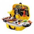 Deluxe Tool Set Construction And Car Shape Box For Kids. 