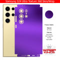 Samsung Galaxy S24 Ultra Skin Wrap - 360 Protection Carbon Fiber Matte Transparent with Camera Skin. 