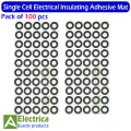 50/100pcs 18650 Li-ion Battery Insulation Gasket Barley Paper Battery Pack Cell Insulating Glue Patch Electrode Insulated Pads by electrica. 