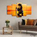 stylish painting Woman movie Poster (5 panel) | Movies Wall Art. 