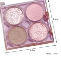 4g Four Color Eyeshadow Palette Long-lasting Highly Pigmented Matte Glitter Makeup Eyeshadow Palette for Travel Use. 