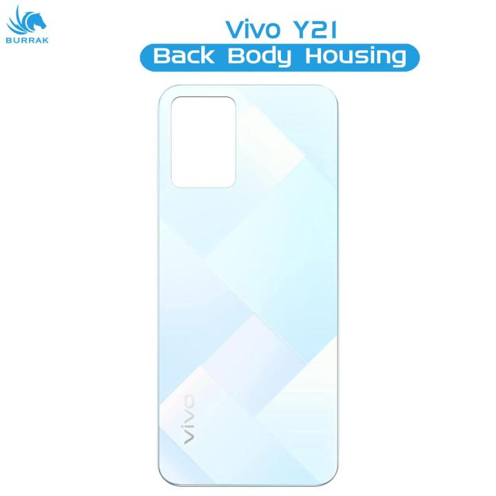 Vivo Y21 Rear Back Body Casing Housing Replacement Battery Back Door For Vivo Y21 - Silver