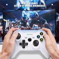 Xbox one Wireless Controller PC Game Controller, 2.4GHZ Wireless Game Controller Compatible with Xbox One/One S/One X and PC with Built-in Dual Vibration （White). 