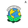 Save the Earth Enamel Protect Environment Brooches Bag Clothes Lapel Pin Badge. 