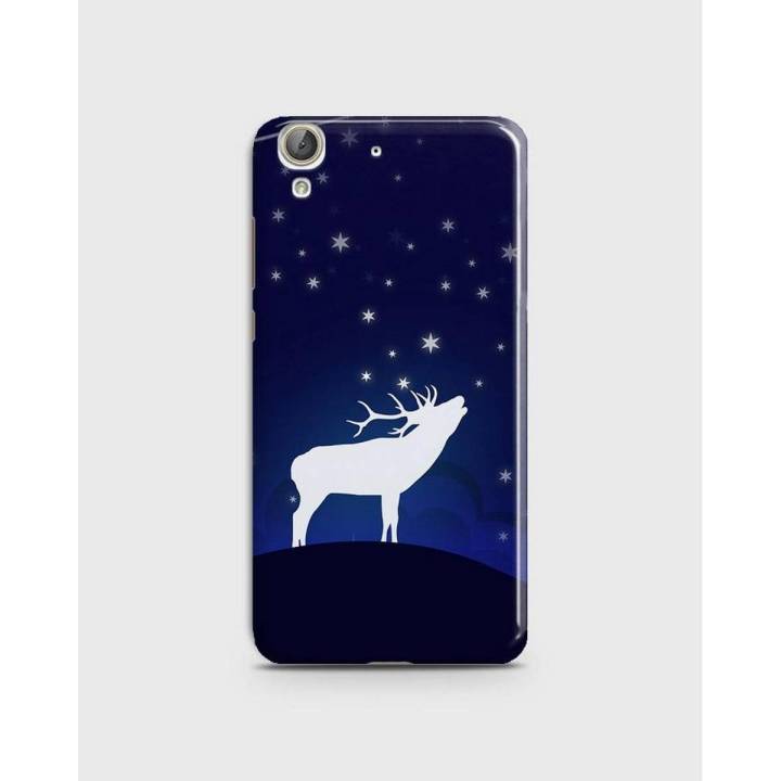 Huawei Honor Holly 3 Cover 3d Hard case  White Deer Print - 1cover2482