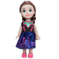 New 2Pc 16cm Frozen Figure Little Ela Anna Dreed Doll Kid Toy Birthday Gift. 