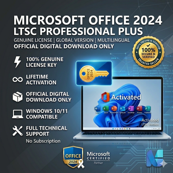 Microsoft Office 2024 LTSC Professional Plus Genuine License Key ...