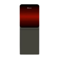 Dawlance Water Dispenser WD 1051 Glass Door Noir Red. 