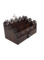 Makeup organiser ,desk organiser,cosmetic organiser, wooden makeup organiser,makeup storage box, makeup brushes holder,makeup box with drawer-Princecard Store. 