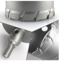 T.C.T HSS Drill Bit Hole Saw Cutter for Metal Alloy Wood, High-Speed Steel Hole Saw Cutting Kit Drill Bits Opener Cutter Tool, for Cutting Holes on Wood, Plastic Sheet, Stainless Steel, Iron, Aluminum Plate, All Sizes Available 16-100mm. 