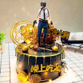 Game Figure PUBG Battle Royale Action Figures With helmets PUBG Cake Decoration Figure Toys For Battle Royale Fans Collections. 