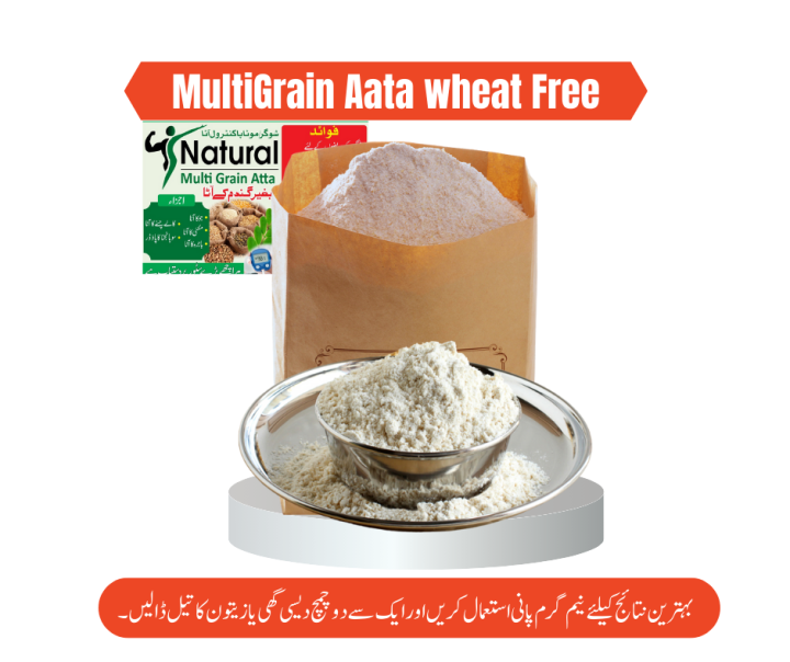 Multi Grain Ata wheat free | fitness atta | Dite atta | Suggar Free Flour | : 2.5 Kg