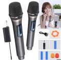Universal Handheld Rechargeable Wireless Microphone best for mobile and DSLR. 
