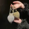 Mini Heart Shape Handbag for Girls & Women | Tassel Chain Strap Crossbody Bag | Evening Party Wedding Eid Clutch Purse | Small Shoulder Bag. 