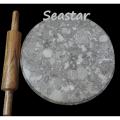 Marble Chakla with wooden belan/Marble Roti Maker/Marble cutting board/Marble Board with rolling pin/Marble round cheese serving board / Gift for girls. 