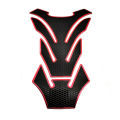 AK-15 Motorcycle Fuel Tank Pad Black with Red Outline Motorcycle decals sticker. 