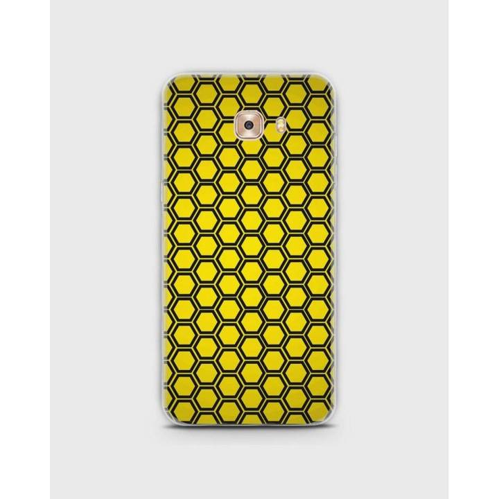 Samsung C5 Pro Cover In Hybrid Soft Case Cover In Hexagon Pattern - 1Cover191