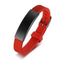 Personalized Rubber Silicone Bracelet ID Kids Baby Bracelet Bangle Adjustable Slide Custom Name for Children Women Men Boy. 