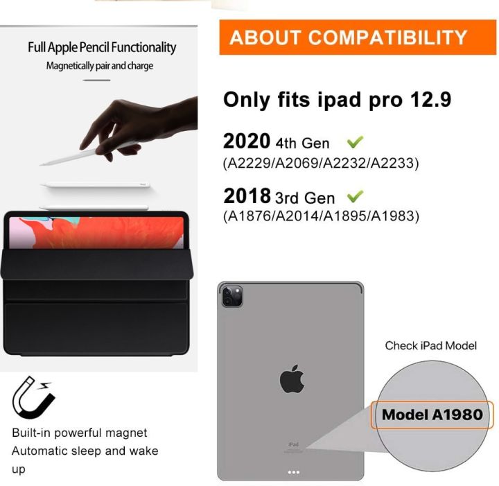 iPAD%2012.9"%20Pro%202020/2021/2022%20Original%20Magnetic%20Full%20Folio%20Cover,%20Supports%20Apple%20Pencil.%20-%20Image%208