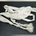 Pack Of 1,3,6,12  Shalwar Nara / Azarband - Kamarband / Naraa / NALA - Drawstring Belt For Shalwar Muslim wear men accessories. 