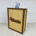 Personalized Name Wooden Piggy Bank, Modern Design and Gift for Kids & Adults, English & Urdu Name Option, Coin Bank & Money Jar. 