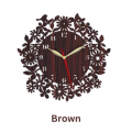 Wooden Wall Clock - Home & Office Decor - Laser Cut 3d design wall clock 12 inch clock dile. 