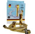 Muslim shower Golden set Toilet shower head with CP Chain complete set hand shower for bathroom. 