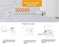 Wall Mounted Drying String Retractable Clothesline Heavy Duty Rope 4.2M. 