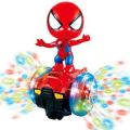 Spider Electric Balance Car Spider Man With 360 Degree Rotation With 3D Coll Dynamic Lights And Music Nice Toy For Kids Battery Operated Toy Gift for Kids Toy for kids. 