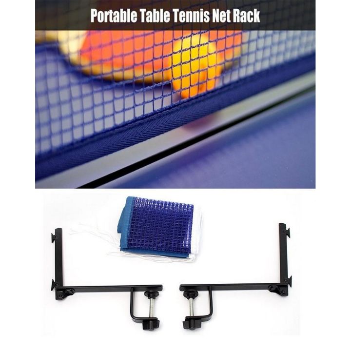 Table Tennis Ping Pong Net With Metal Clamp Post Set