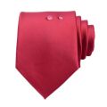 RED MEDIUM PLAIN TIE || SILK RED TIE || RED FORMAL TIE. 