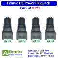 2/5/10/15 Pair Male and Female DC Power plug 2.1mm x 5.5mm 12V 24V Jack Adapter Connector DC Power Plug Jack Adapter Wire Connector for CCTV or LED strip Light etc. by Electrica. 