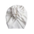 Big Flower Baby Turban Soft Solid Color Kids Newborn Bonnet Cap Beanie Headwraps. 